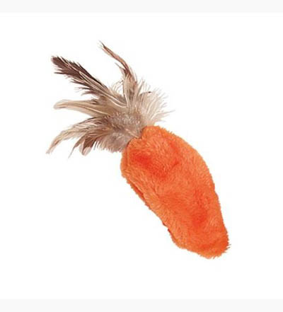 Kong Feather Top Carrot Catnip Toy