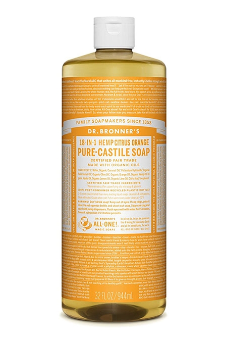 Dr Bronner's Citrus Orange Pure-Castile Liquid Soap