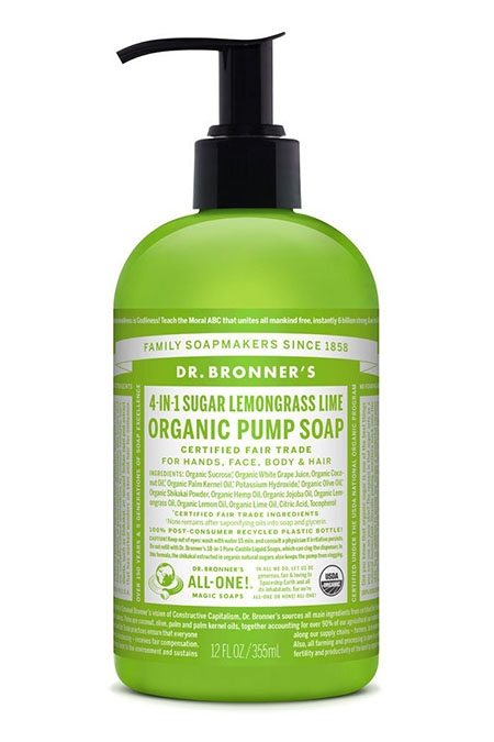 Dr Bronner's Lemongrass Lime Organic Sugar Soap