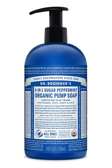 Dr Bronner's Peppermint Organic Sugar Soap