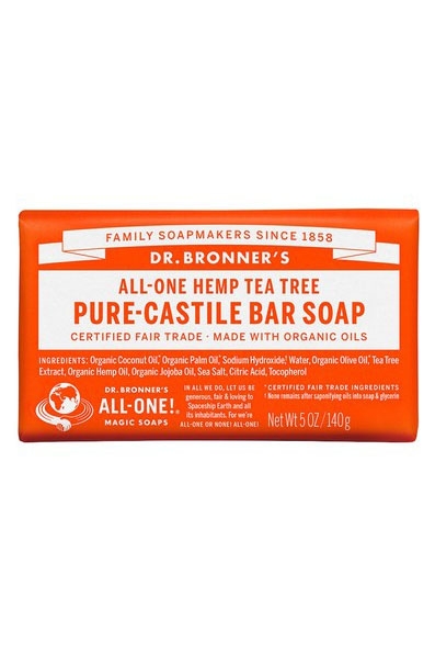 Dr Bronner's Tea Tree Pure-Castile Bar Soap