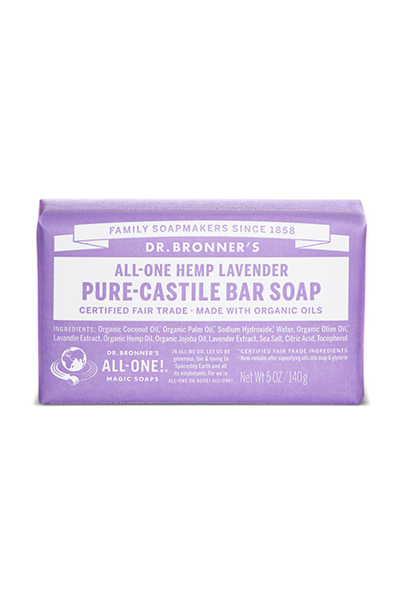 Dr Bronner's Lavender Pure-Castile Bar Soap