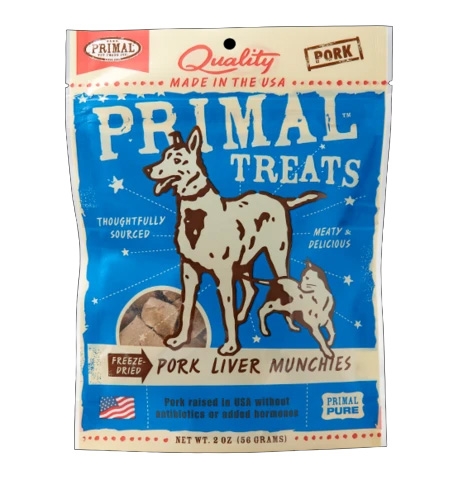 Primal Freeze Dried Pork Liver Munchies