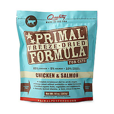 Primal Freeze Dried Chicken & Salmon Cat Food