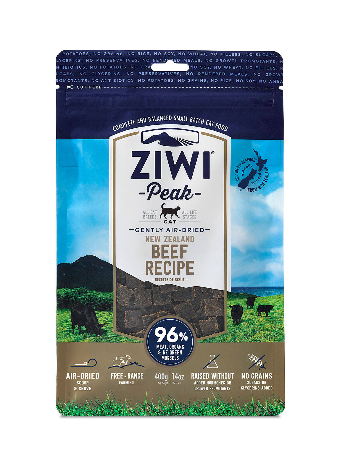 Ziwipeak Air Dried Beef Cat Food / Ziwipeak 風乾牛肉貓糧