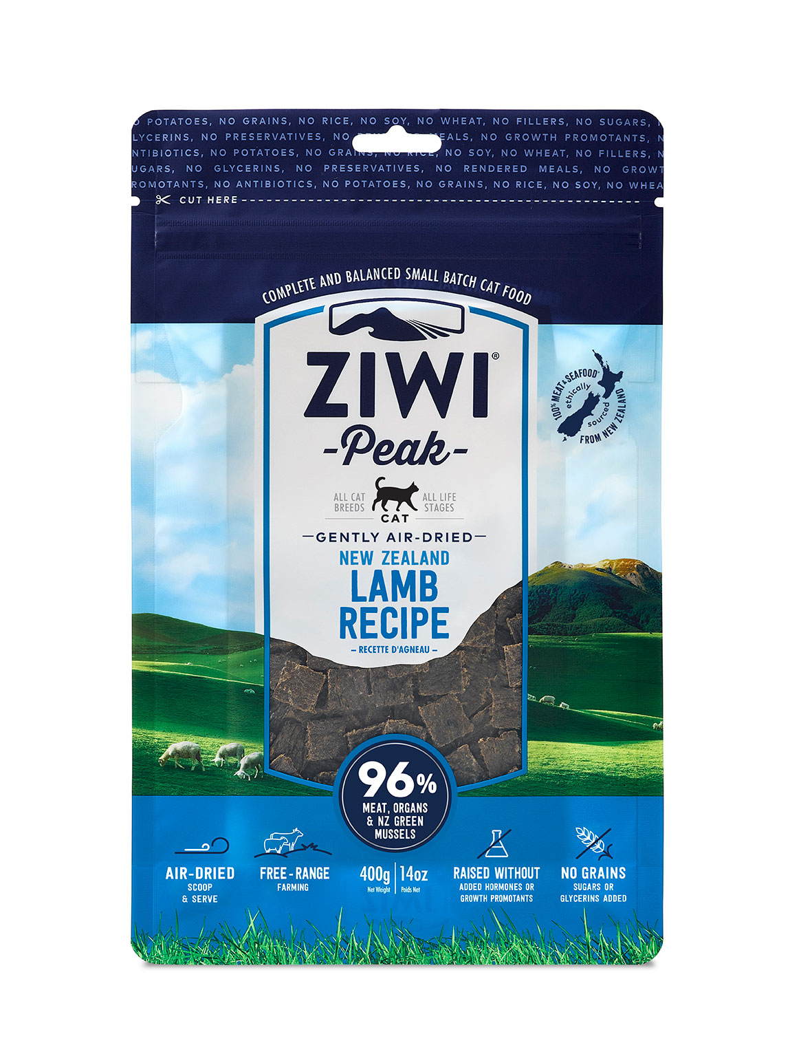 Ziwipeak Air Dried Lamb Cat Food / ZiwiPeak 風乾羊肉貓糧