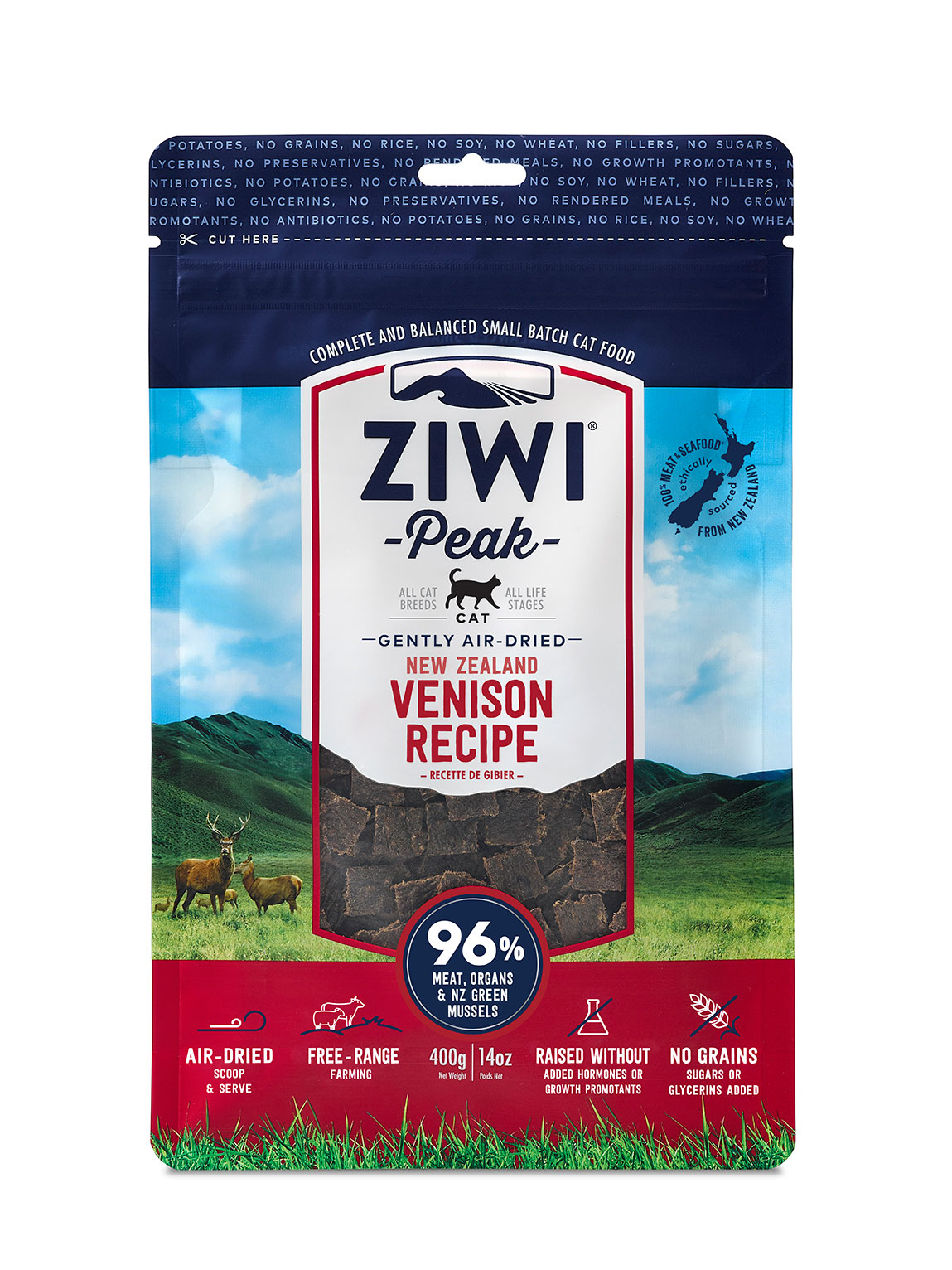 Ziwipeak Air Dried Venison Cat Food / ZiwiPeak 風乾鹿肉貓糧