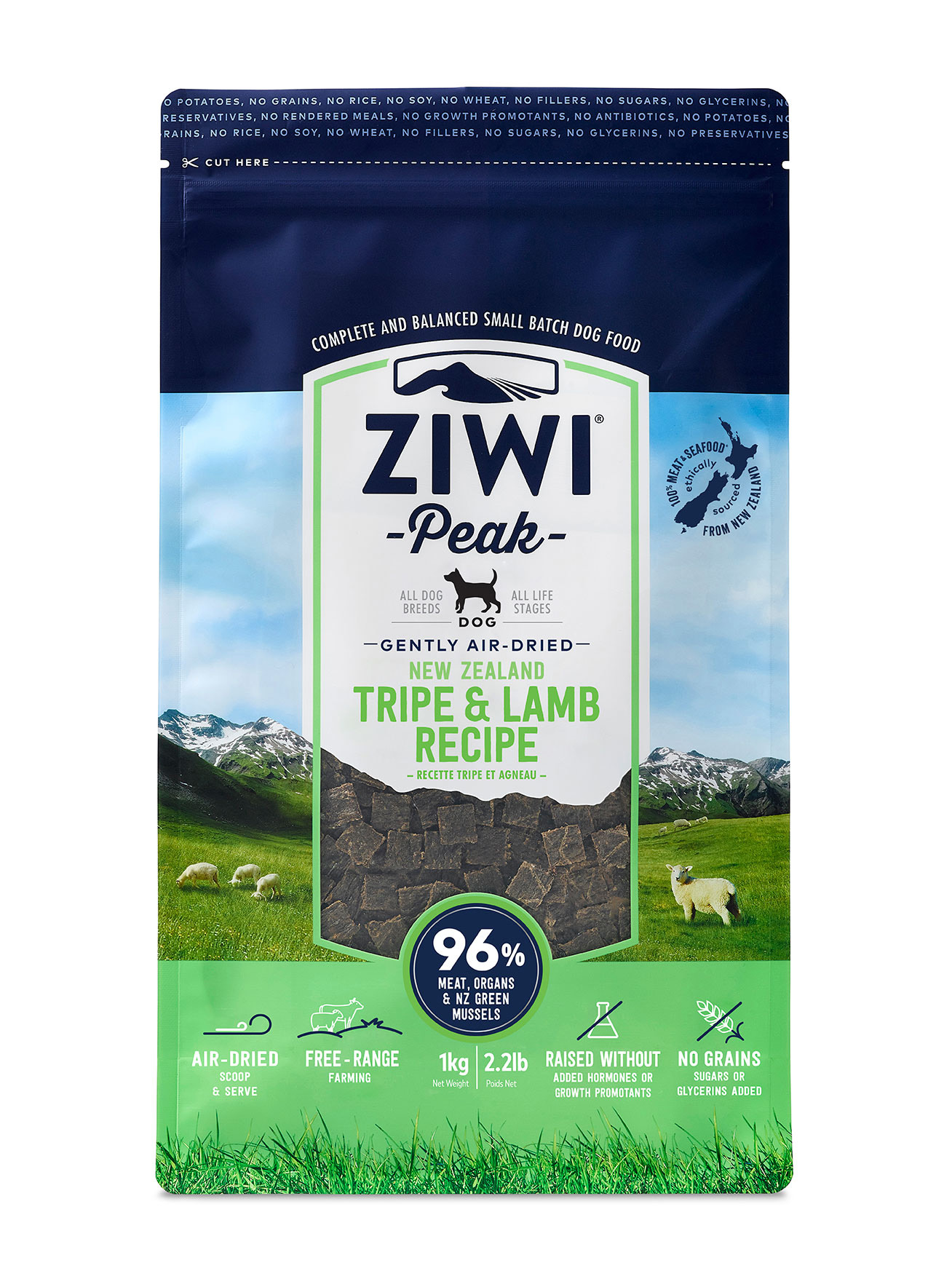 Ziwipeak Air Dried Tripe & Lamb Dog Food / ZiwiPeak 風乾羊肚羊肉狗糧